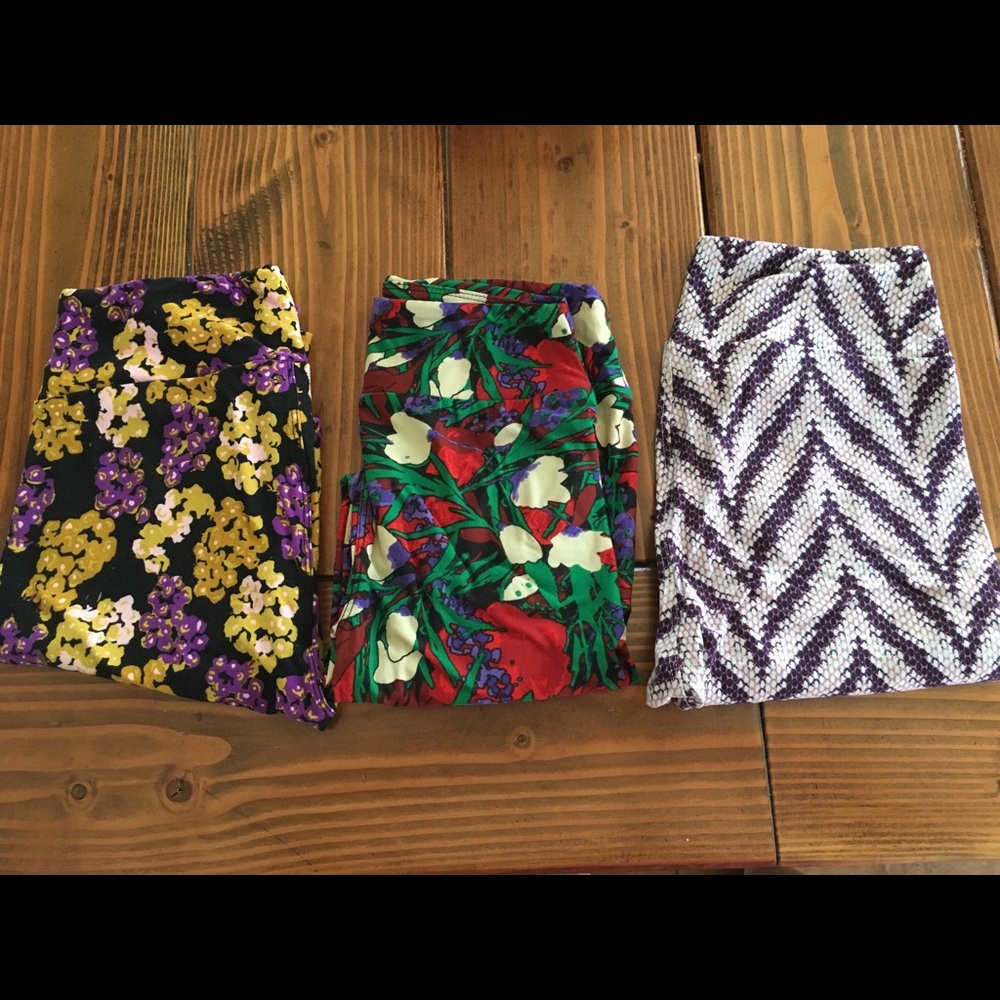 Set of 3 OS leggings Lularoe
